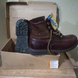 Timberland Men's Dark Brown Leather Boots
